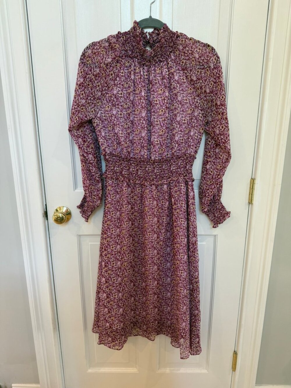 o.p.t Midi Dress, Purple, Floral, M